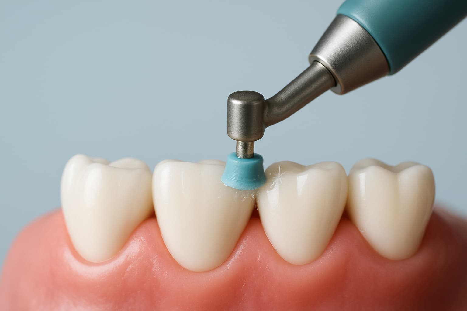歯のクリーニング（PMTC）の様子