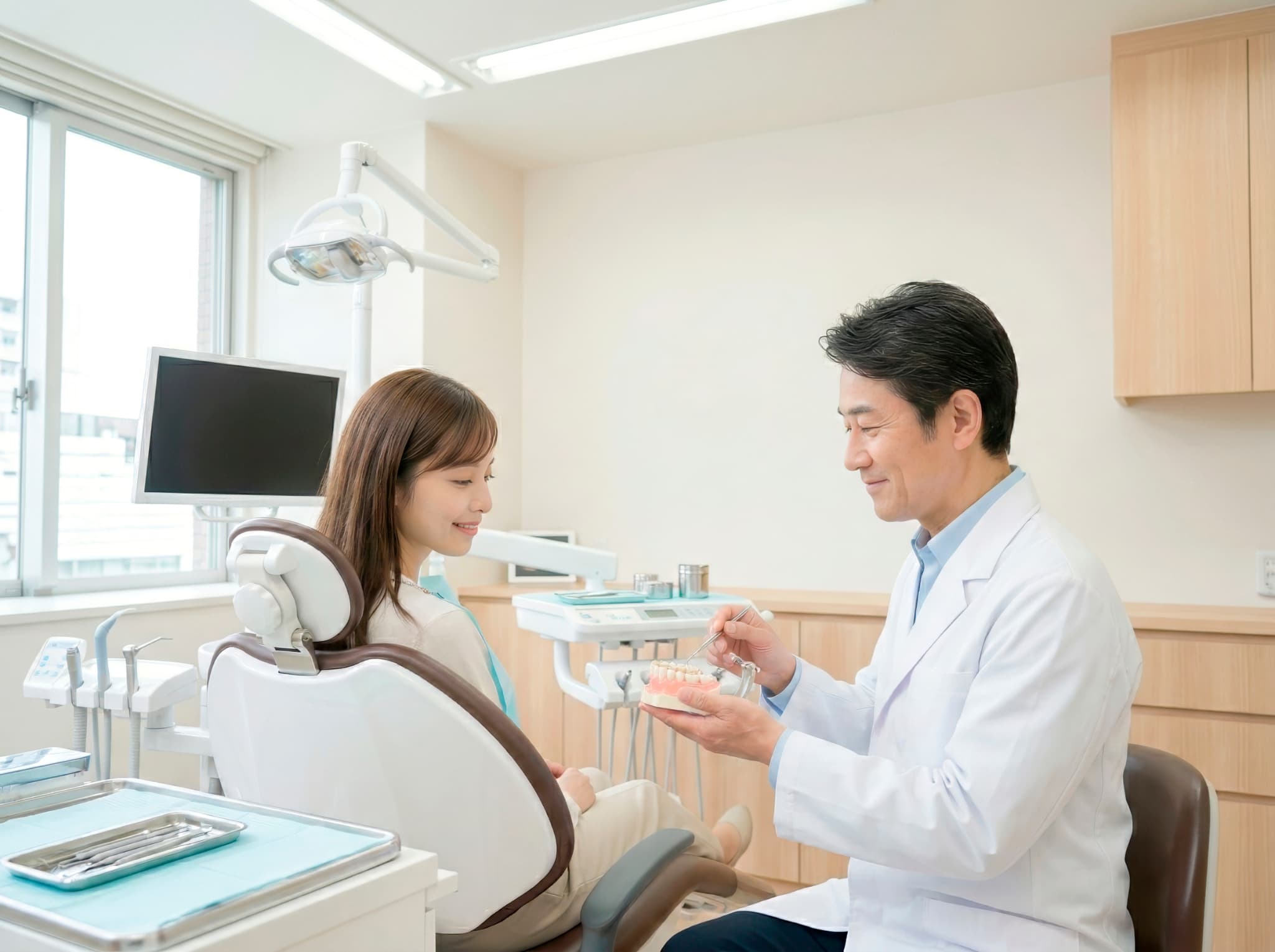 ブリッジ治療のカウンセリングの様子